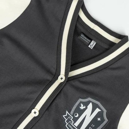 Maglia di Tuta per Bambini Wednesday Grigio scuro