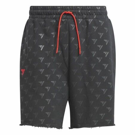 Pantaloncini da Pallacanestro da Uomo Adidas Trae Allover Print Grigio