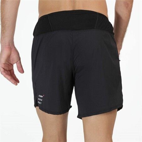 Pantaloni Corti Sportivi da Uomo Compressport Trail Racing Nero