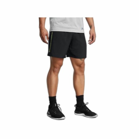 Pantaloni Corti Sportivi da Uomo Under Armour Wordmark Nero