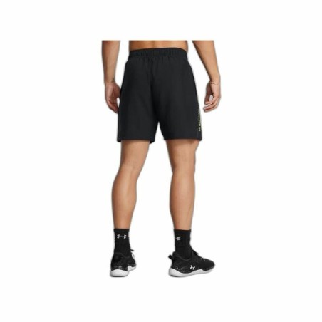 Pantaloni Corti Sportivi da Uomo Under Armour Wordmark Nero