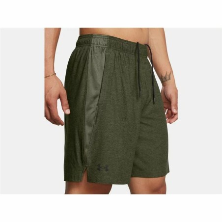 Pantaloni Corti Sportivi da Uomo Under Armour Tech Vent Oliva