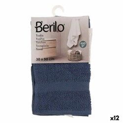 Telo da bagno 30 x 0,5 x 50 cm Azzurro (12 Unità)