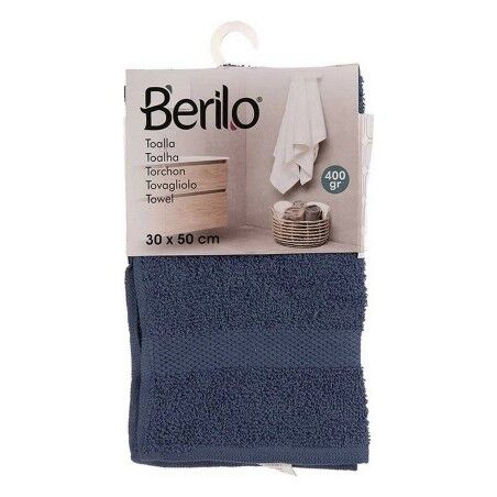 Telo da bagno 30 x 0,5 x 50 cm Azzurro (12 Unità)