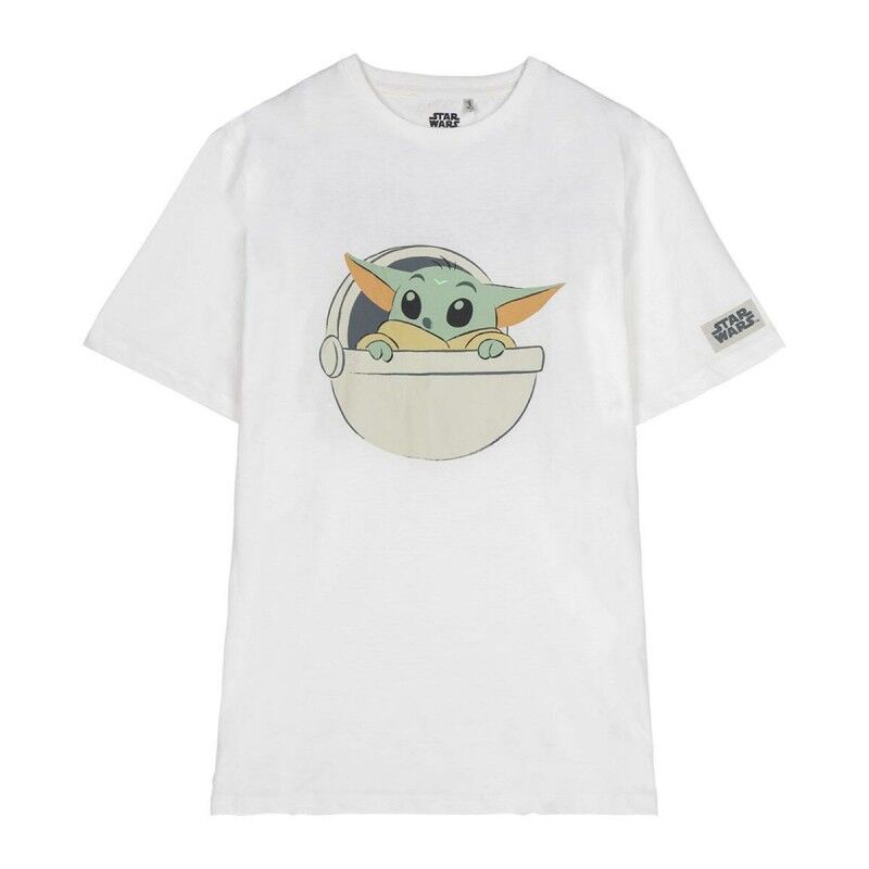 Maglia a Maniche Corte per Bambini The Mandalorian Bianco
