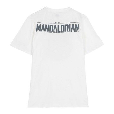 Maglia a Maniche Corte per Bambini The Mandalorian Bianco
