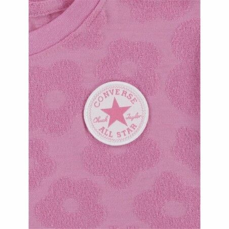 Completo Sportivo per Bambini Converse Floral Jacquard Rosa scuro