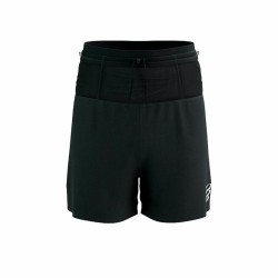 Pantalone Lungo Sportivo Compressport Racing 2-In-1 Nero Uomo