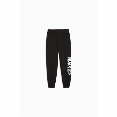 Pantaloncini Sportivi per Bambini Puma Basketball Blueprint Pants Fl. Infantil Nero