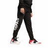 Pantaloncini Sportivi per Bambini Puma Basketball Blueprint Pants Fl. Infantil Nero
