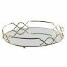 Vassoio per aperitivi DKD Home Decor Specchio Metallo (30 x 30 x 5 cm)