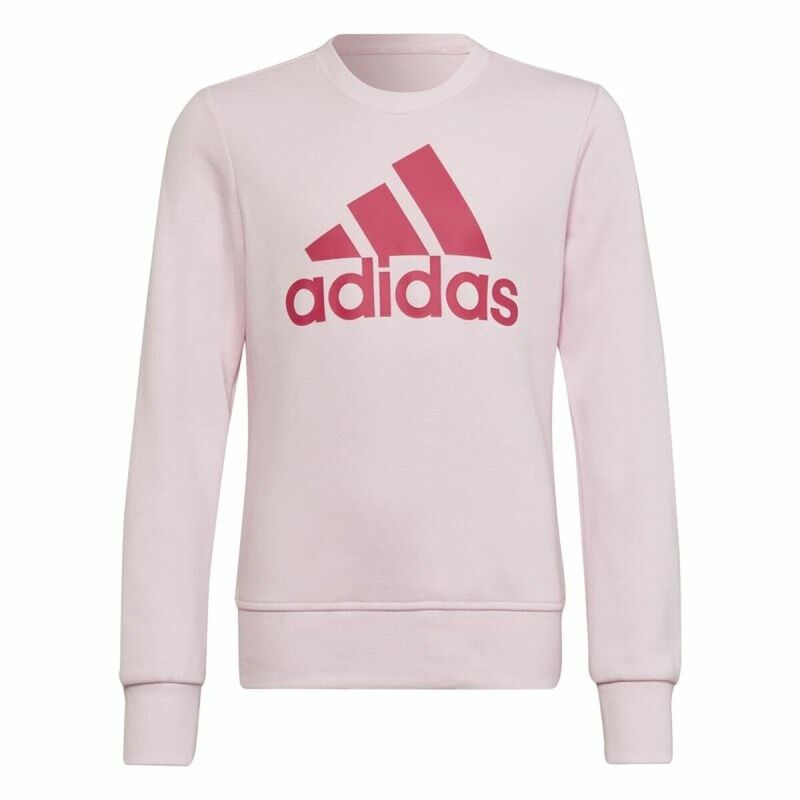 Felpa senza Cappuccio da Bambina Adidas Essentials Rosa chiaro Felpa senza Cappuccio da Bambina Adidas Essentials Rosa chiaro