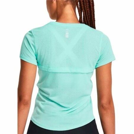 Maglia a Maniche Corte Donna Under Armour Streaker Ss Acquamarina