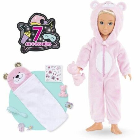 Bambolotto Bebè con Accessori Corolle Valentine Pyjama Party
