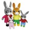 Peluche Jemini Trotro and Family Marrone