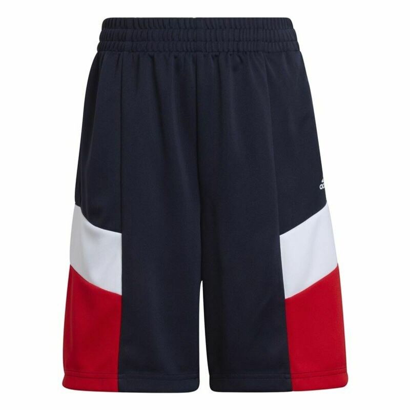 Pantaloncini Sportivi per Bambini Adidas D2M Big Logo Blu scuro Pantaloncini Sportivi per Bambini Adidas D2M Big Logo Blu scuro