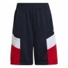 Pantaloncini Sportivi per Bambini Adidas  D2M Big Logo Blu scuro