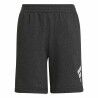 Pantaloncini Sportivi per Bambini Adidas Future Icons 3 Stripes Nero