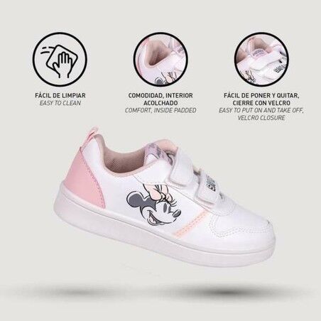Scarpe Sportive per Bambini Minnie Mouse Bianco