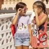 Maglia a Maniche Corte per Bambini Minnie Mouse Viola