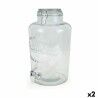 Dispenser di bevande La Mediterránea Rubinetto Vetro 8 L (2 Unità)
