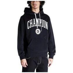 Felpa con Cappuccio Uomo Champion Nero