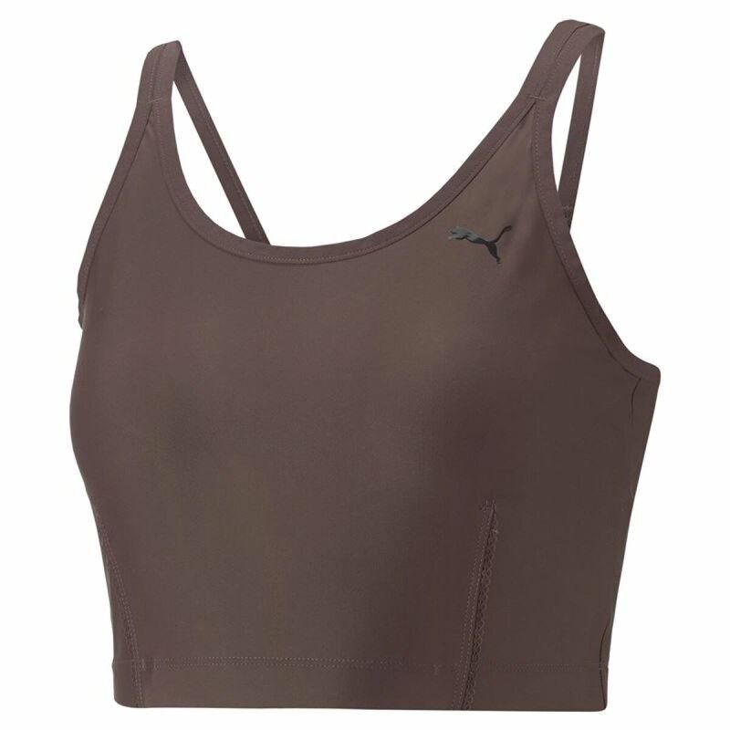 Top Sportivo Donna Puma Studio Ultrabare Strappy Marrone Top Sportivo Donna Puma Studio Ultrabare Strappy Marrone