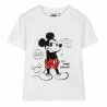 Maglia a Maniche Corte per Bambini Mickey Mouse Bianco