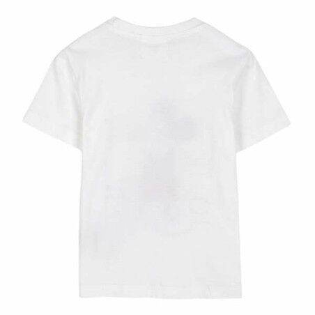 Maglia a Maniche Corte per Bambini Mickey Mouse Bianco