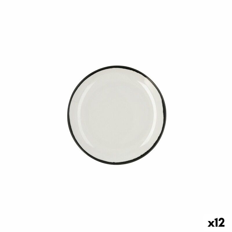 Piatto da pranzo Ariane Vital Filo Bianco Ceramica Ø 21 cm (12 Unità) Piatto da pranzo Ariane Vital Filo Bianco Ceramica Ø 21 cm (12 Unità)