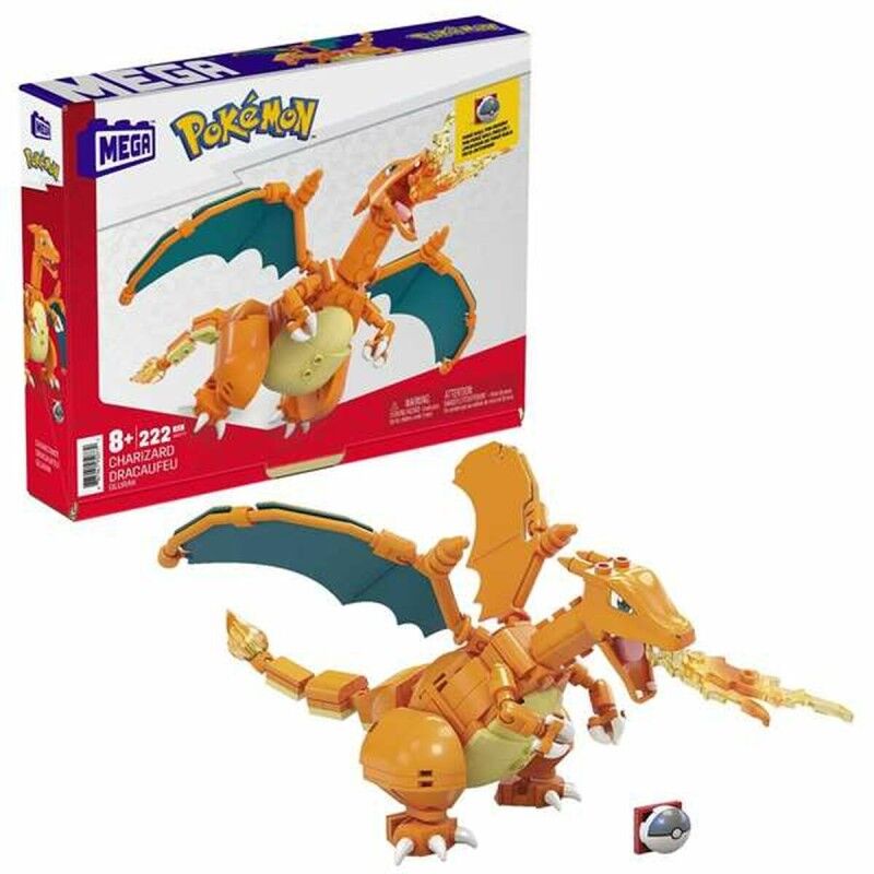 Set di Costruzioni Pokémon Mega Charizard 222 Pezzi Set di Costruzioni Pokémon Mega Charizard 222 Pezzi