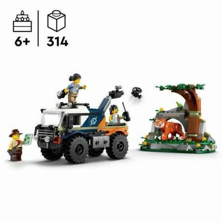 Set di Costruzioni Lego 60426 Jungle Explorer Off-Road Truck Multicolore