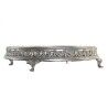 Vassoio per aperitivi DKD Home Decor 38,5 x 38,5 x 8 cm Specchio Argentato Dorato Resina Neoclassico (2 Unità)