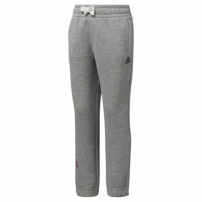 Pantalone Sportivo per Bambini Reebok Elem Fleece Grigio scuro Pantalone Sportivo per Bambini Reebok Elem Fleece Grigio scuro