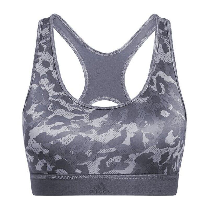 Reggiseno Sportivo Adidas Believe This Medium Support Grigio scuro Reggiseno Sportivo Adidas Believe This Medium Support Grigio scuro