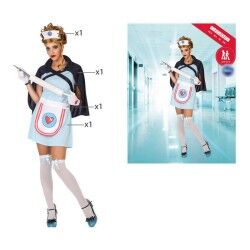 Costume per Adulti Infermiera Multicolore (4 Pezzi) (4 pcs)