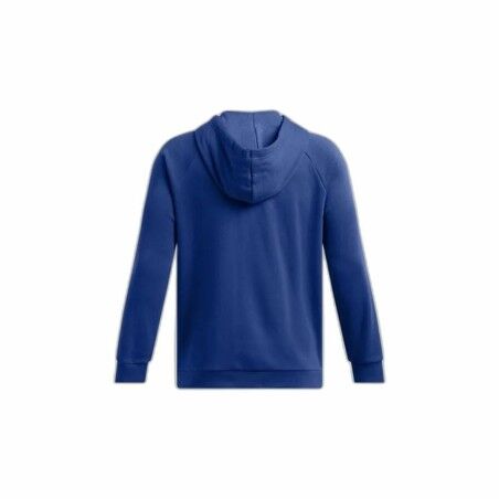 Felpa con Cappuccio Uomo Under Armour Rival Fleece Fz Azzurro