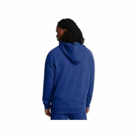 Felpa con Cappuccio Uomo Under Armour Rival Fleece Fz Azzurro