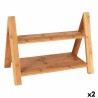 Tagliere per servire Viejo Valle Doppia altezza Bambù 39,7 x 20,3 x 18 cm (2 Unità)