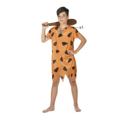 Costume per Bambini Cavernicolo Arancio (1 Pc)