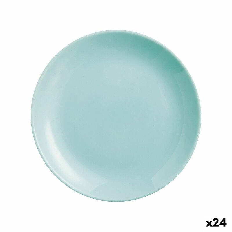 Piatto da Dolce Luminarc Diwali Turchese Vetro (19 cm) (24 Unità) Piatto da Dolce Luminarc Diwali Turchese Vetro (19 cm) (24 Unità)