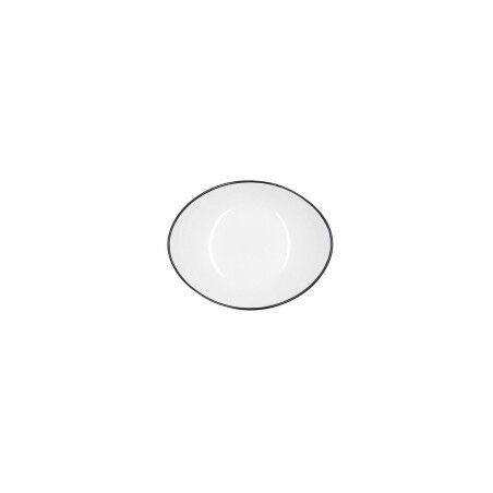 Vassoio per aperitivi Quid Gastro Bianco Nero Ceramica 14 x 11 cm (6 Unità)