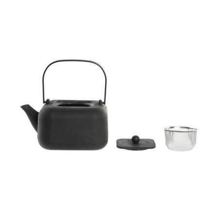 Teiera DKD Home Decor Nero Acciaio inossidabile Bianco 1,2 L (2 Unità)