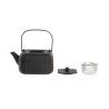 Teiera DKD Home Decor Nero Acciaio inossidabile Bianco 1,2 L (2 Unità)