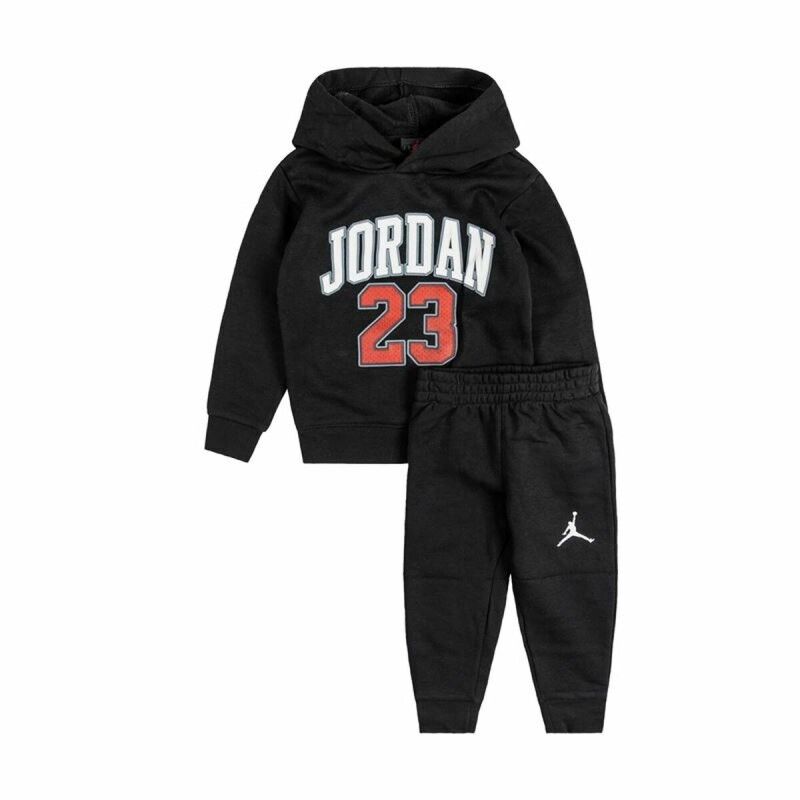 Completo Sportivo per Bambini Jordan Jordan Po Set Nero Completo Sportivo per Bambini Jordan Jordan Po Set Nero
