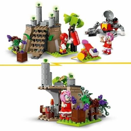 Set di Costruzioni Lego Knuckles and the Master Emerald Sanctuary Gamer Set Multicolore