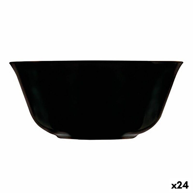 Ciotola Luminarc Carine Negro Nero Vetro 12 cm Multiuso (24 Unità) Ciotola Luminarc Carine Negro Nero Vetro 12 cm Multiuso (24 Unità)