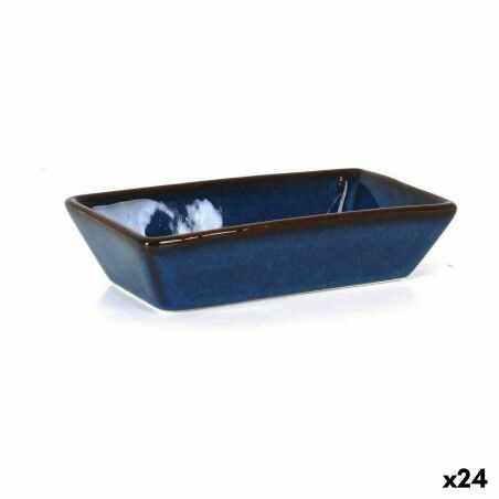 Ciotola per Aperitivi La Mediterránea Pica-pica Azzurro Rettangolare 13,8 x 7,2 x 3,2 cm (24 Unità)