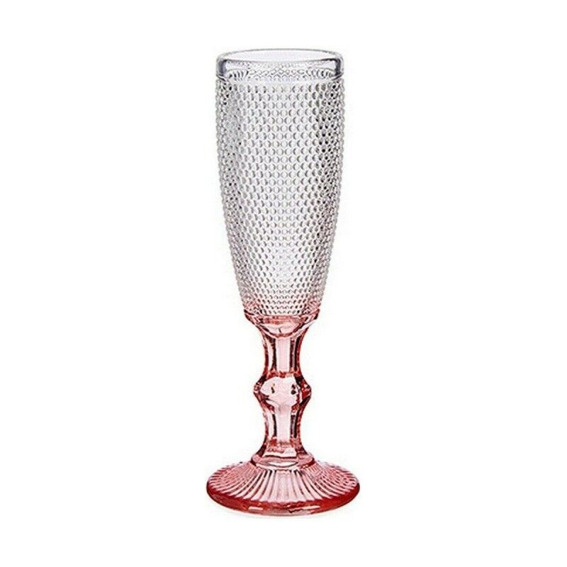 Calice da champagne Vivalto PR05720ZD/BHA6 PINK Rosa Trasparente Vetro 180 ml (6 Unità)