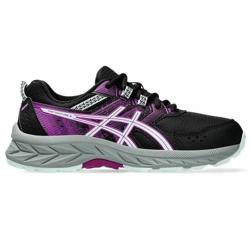Scarpe Sportive per Bambini Asics Pre Venture 9 Gs Nero Rosa Scarpe Sportive per Bambini Asics Pre Venture 9 Gs Nero Rosa